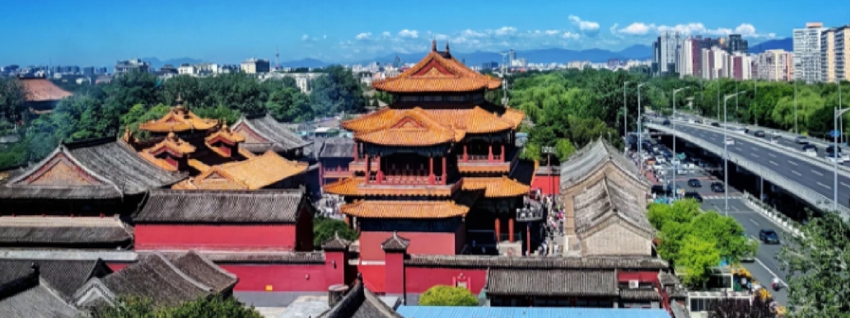 寺庙学府一街相望路线图片
